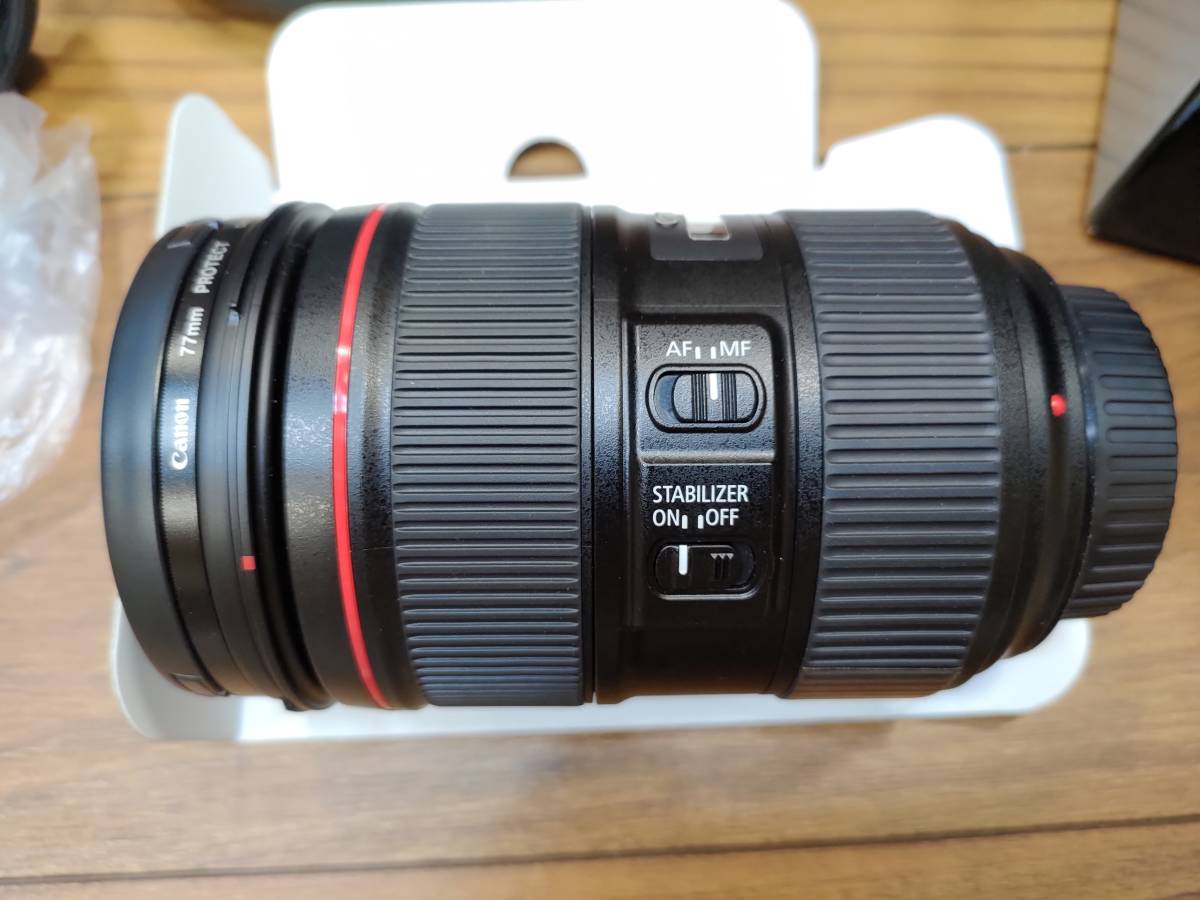 EF24-105mm F4L IS II USMレンズプロテクター付き-