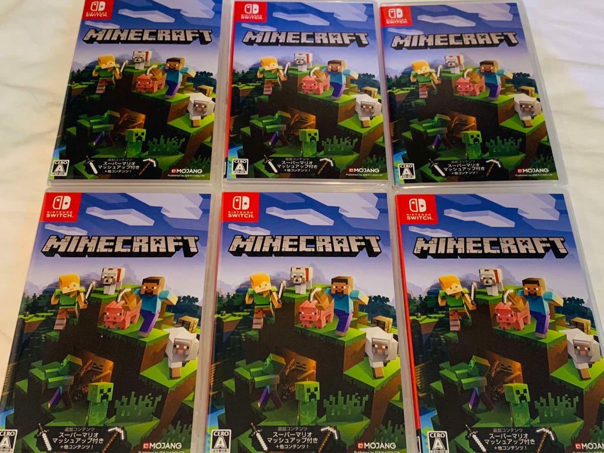 6本セット 新品未開封 マインクラフト Minecraft Nintendo switch ニンテンドースイッチソフト 6個セット