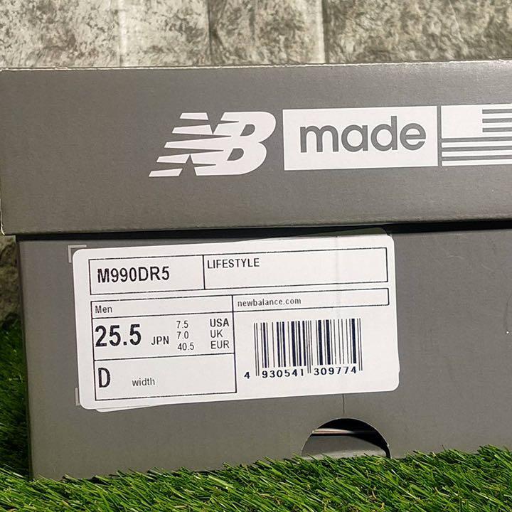 極美品】箱付 希少 USA製 NewBalance M990 ブラック ブルー