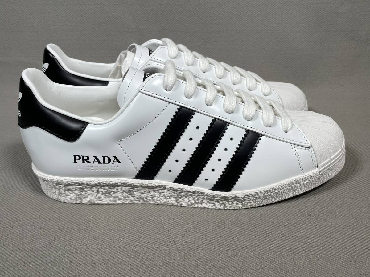 新品 本物 レシート有 PRADA x adidas SUPERSTAR 24 プラダ アディダス スーパースター 5.5 イタリア製_画像4