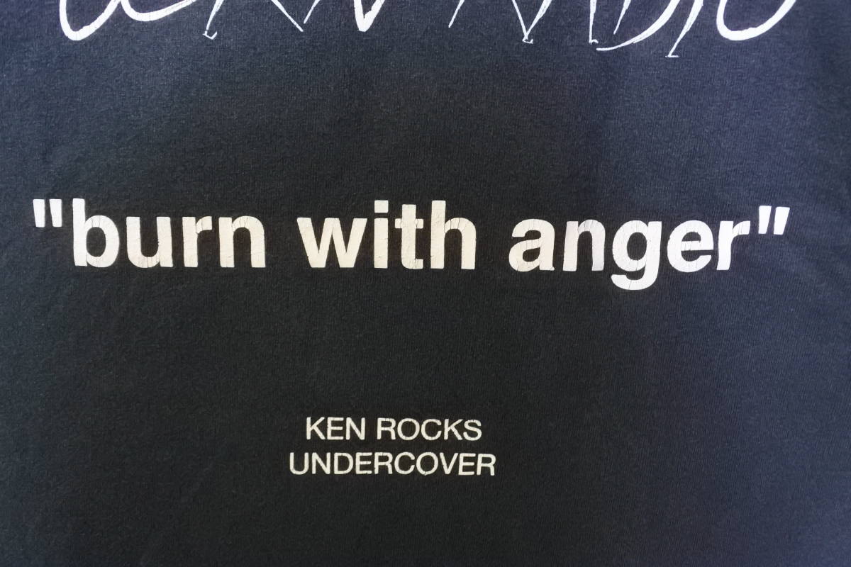 UNDERCOVERISM KEN ROCKS burn with anger Tee size L アンダーカバーイズム Tシャツ ブラック_画像7