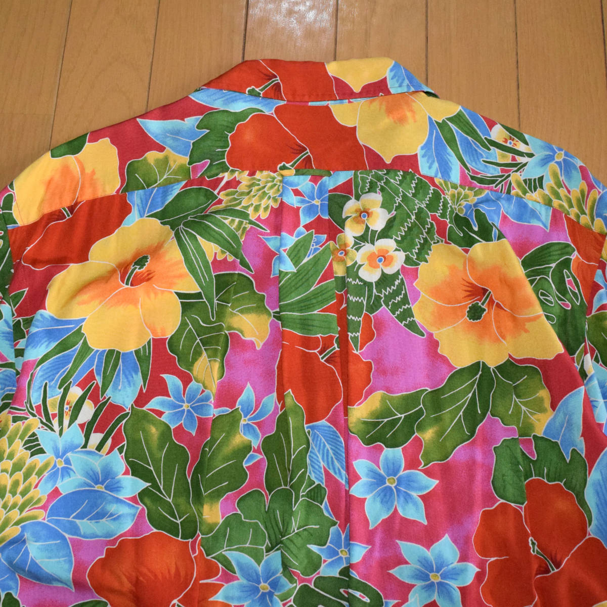 90s ラルフローレン CALDWELL オープンカラー シャツ 半袖 総柄 fkip
