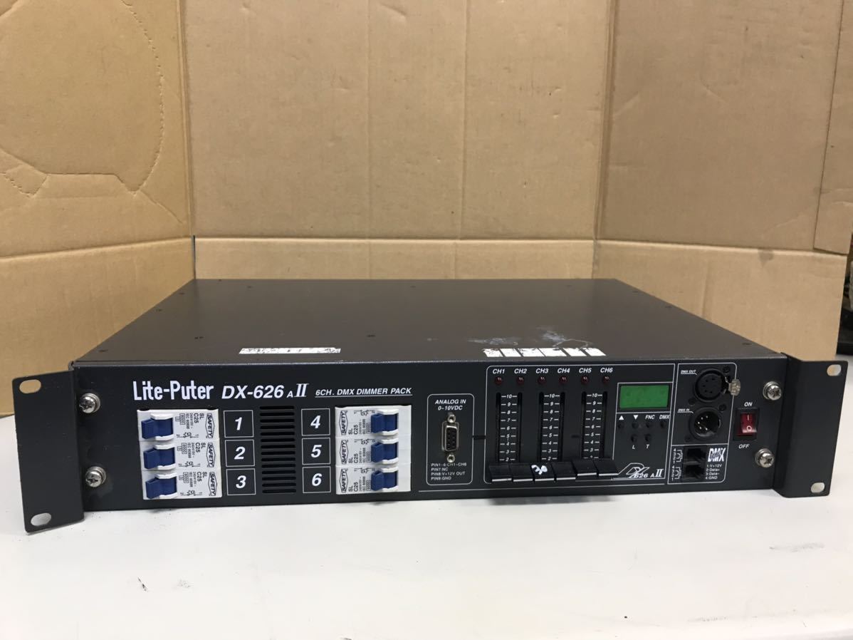 K844/ディマーユニット Lite-Puter DX-626AII 6CH DMX DIMMER PACK