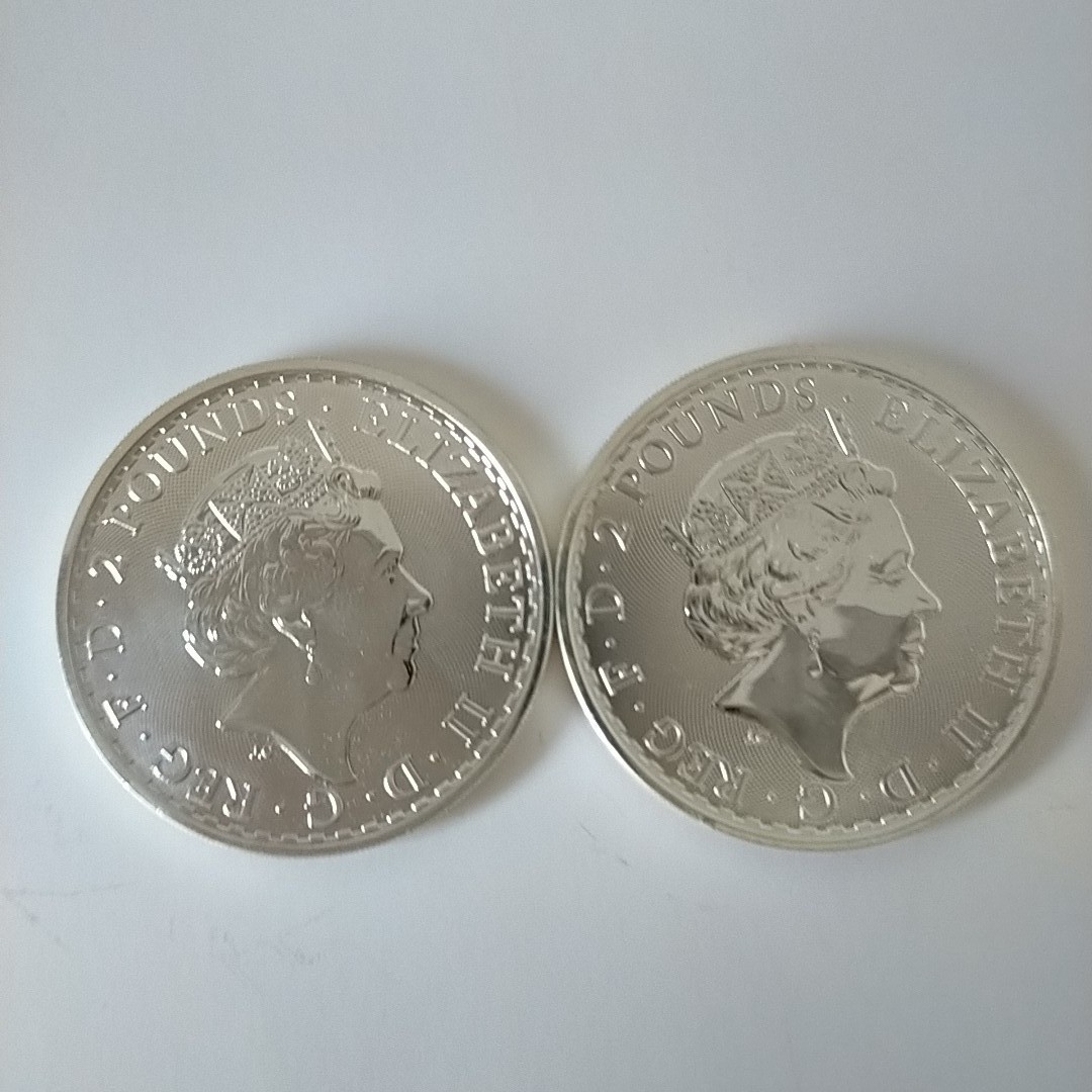 ブリタニア 銀貨 1オンス 2枚 | contifarma.pe