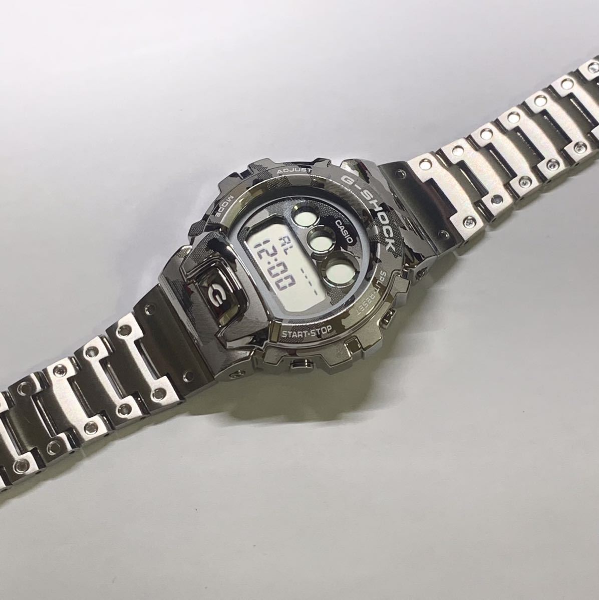 G-SHOCK Gショック ジーショック CASIO カシオ デジタル 腕時計 gm-6900scm-1dr ステンレスフルメタルカスタム　クォーツ