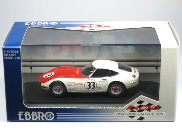 エブロ 1/43 トヨタ 2000GT RACING SCCA No.33 1968 ホワイト/レッド (43251)_画像1