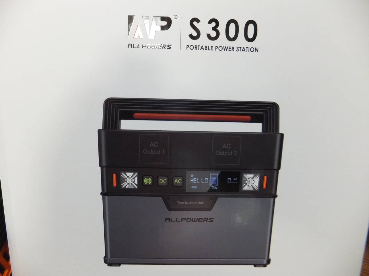 ALLPOWERS S300 ポータブル電源 300W 78000mAh/288wh大容量バッテリー