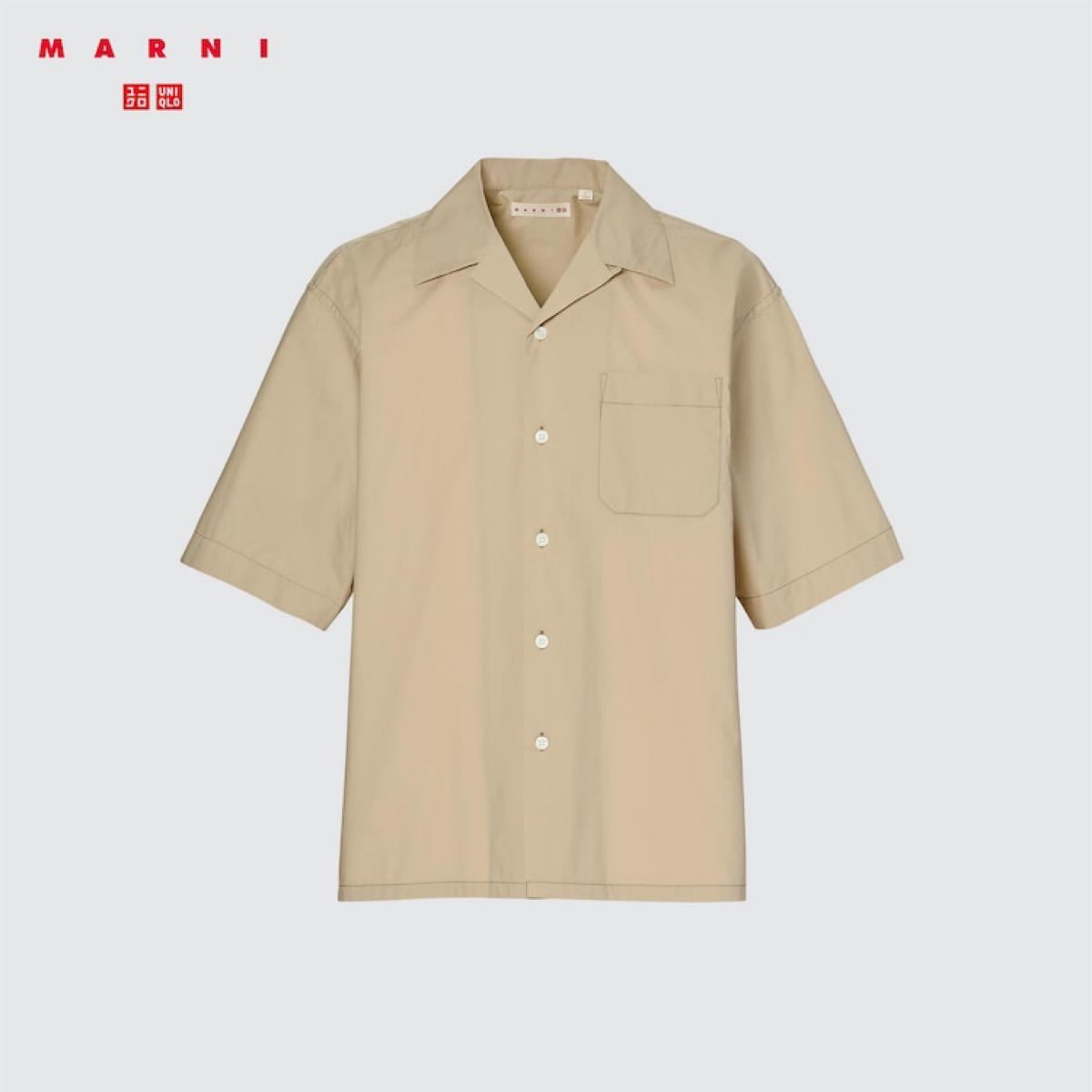 UNIQLO and MARNI オーバーサイズオープンカラーシャツ（半袖）