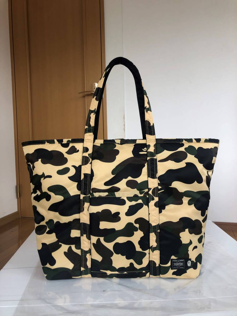 BAPE PORTER エイプタンカー イエローカモ-