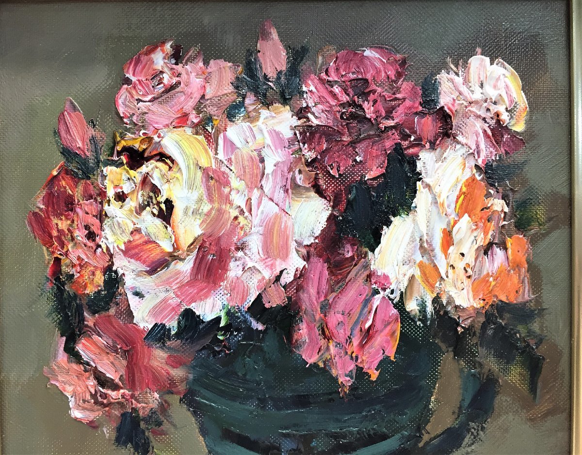 ヤマト工芸 渡辺ひでき 絵画 油絵 薔薇 - 通販 - www.proesmin.com