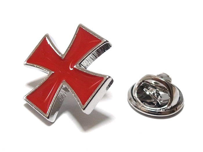 ラペルピン★ピンズ　アイアンクロス　鉄十字　装飾　レッド　赤色　pin-1109_画像2