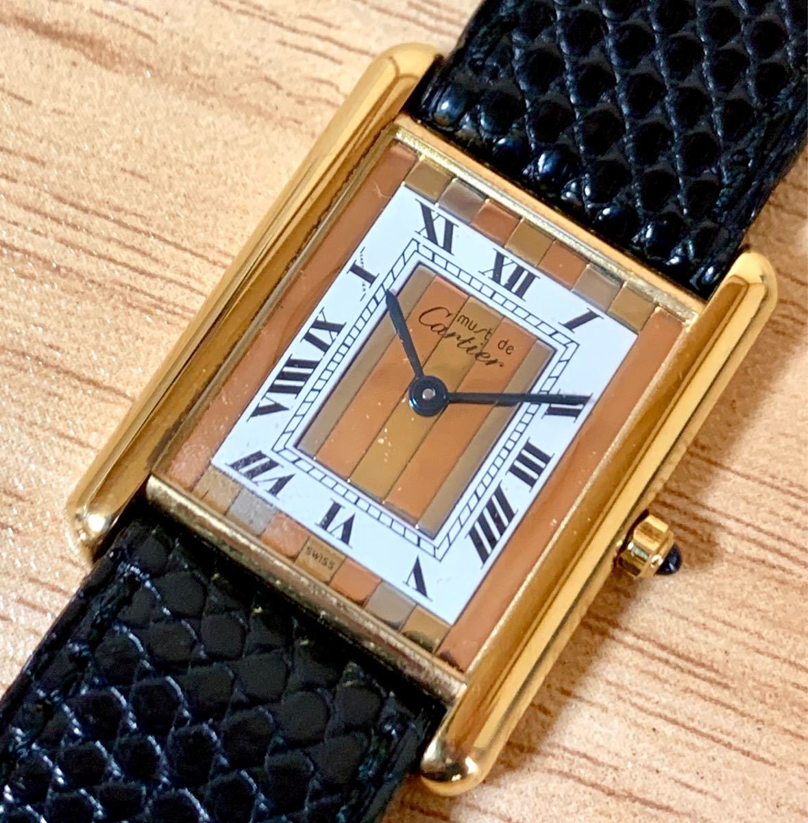 1円〜H 国際保証書付き cartier カルティエ マストタンク ヴェルメイユ