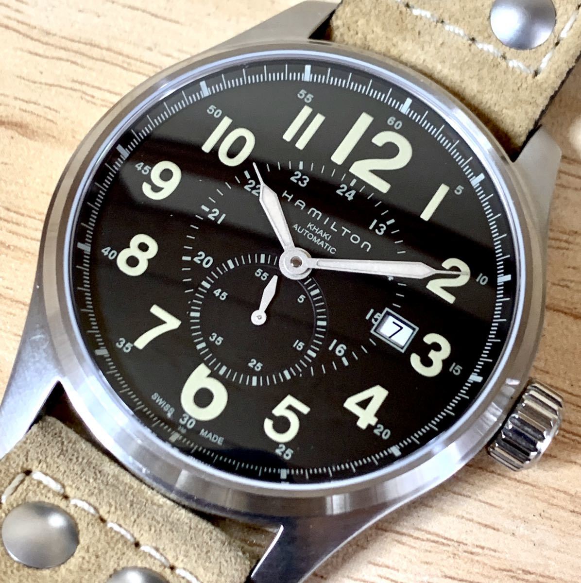 1円〜H 良品 HAMILTON ハミルトン カーキフィールド H706550 ブラック