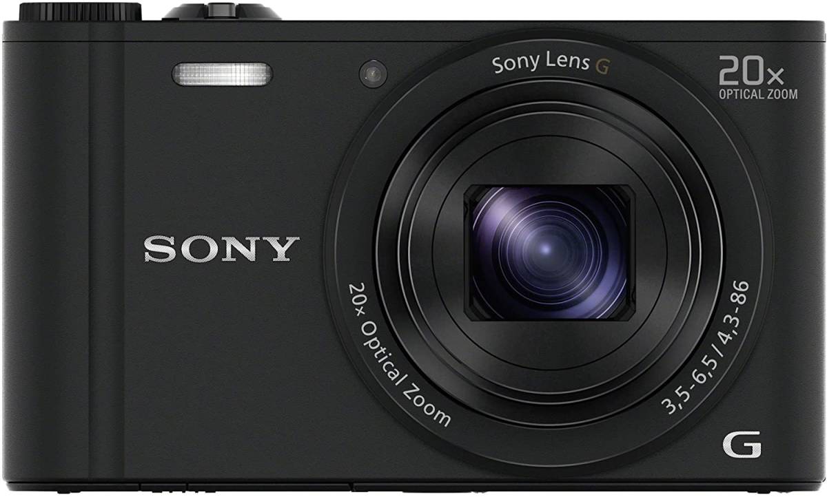 ソニー デジタルカメラ Cyber-shot WX350 光学20倍 ブラック DSC-WX350-B(中古品)