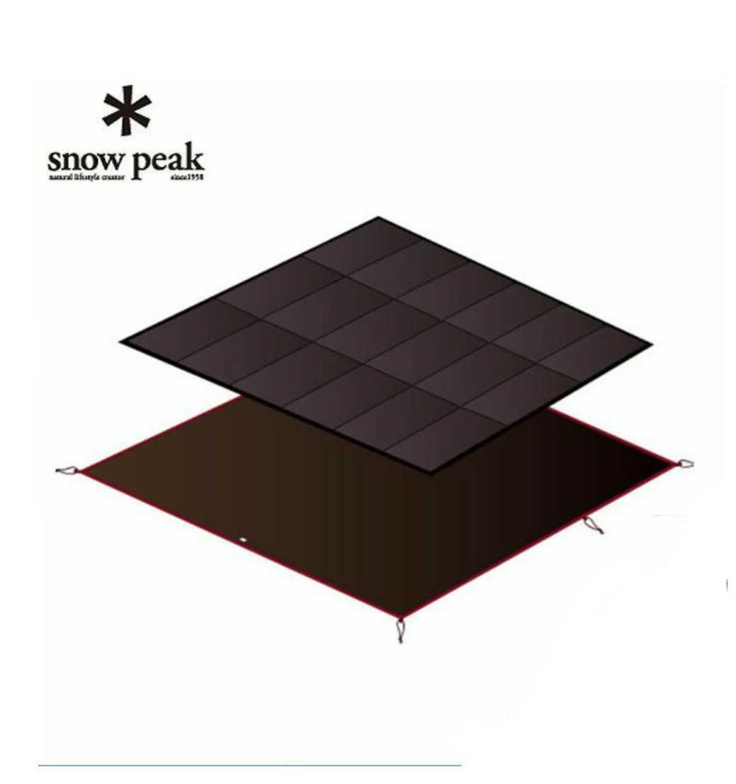 新品　スノーピーク snow peak アメニティドーム　S フロアマット インナーマット マットシートセット　SET-022H_画像1