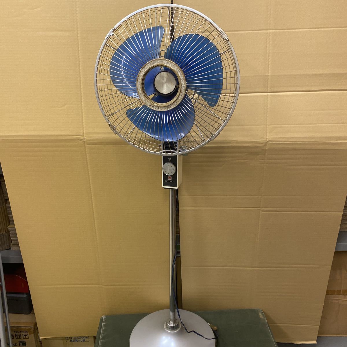 *National National electric fan F-30VH Showa Retro operation goods *