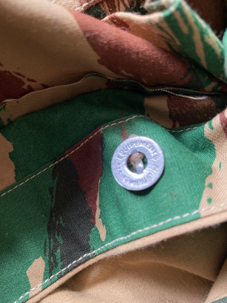 フランス軍 軍幕 リザードカモ 1953年製美品 パップテント ポンチョ