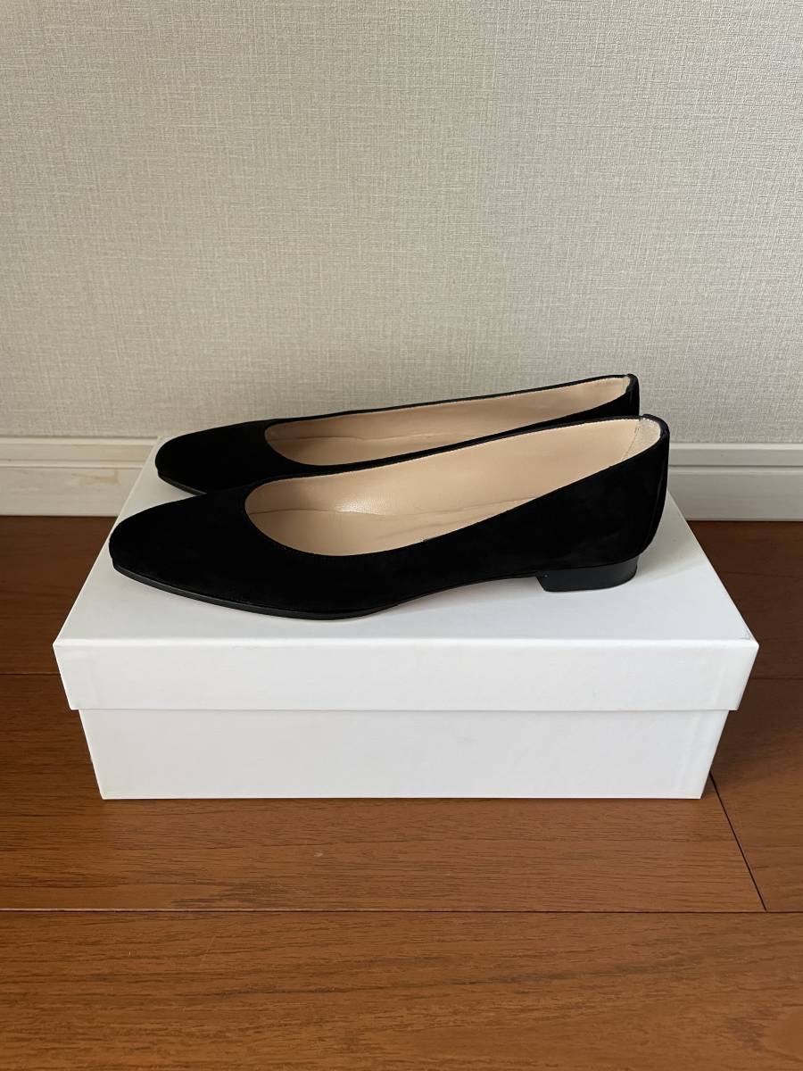 マノロブラニク MANOLO BLAHNIK リー Lee スエード ブラック フラット