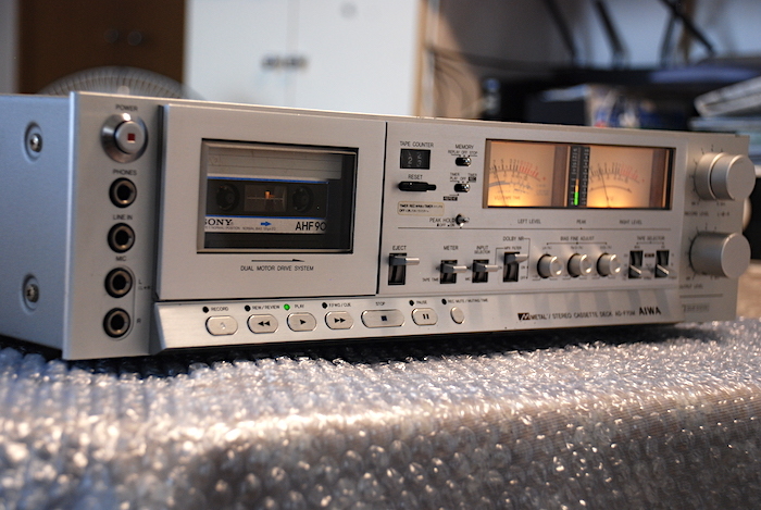 AIWA・カセットデッキAD-F70M【フルメンテ品】（動作快調）