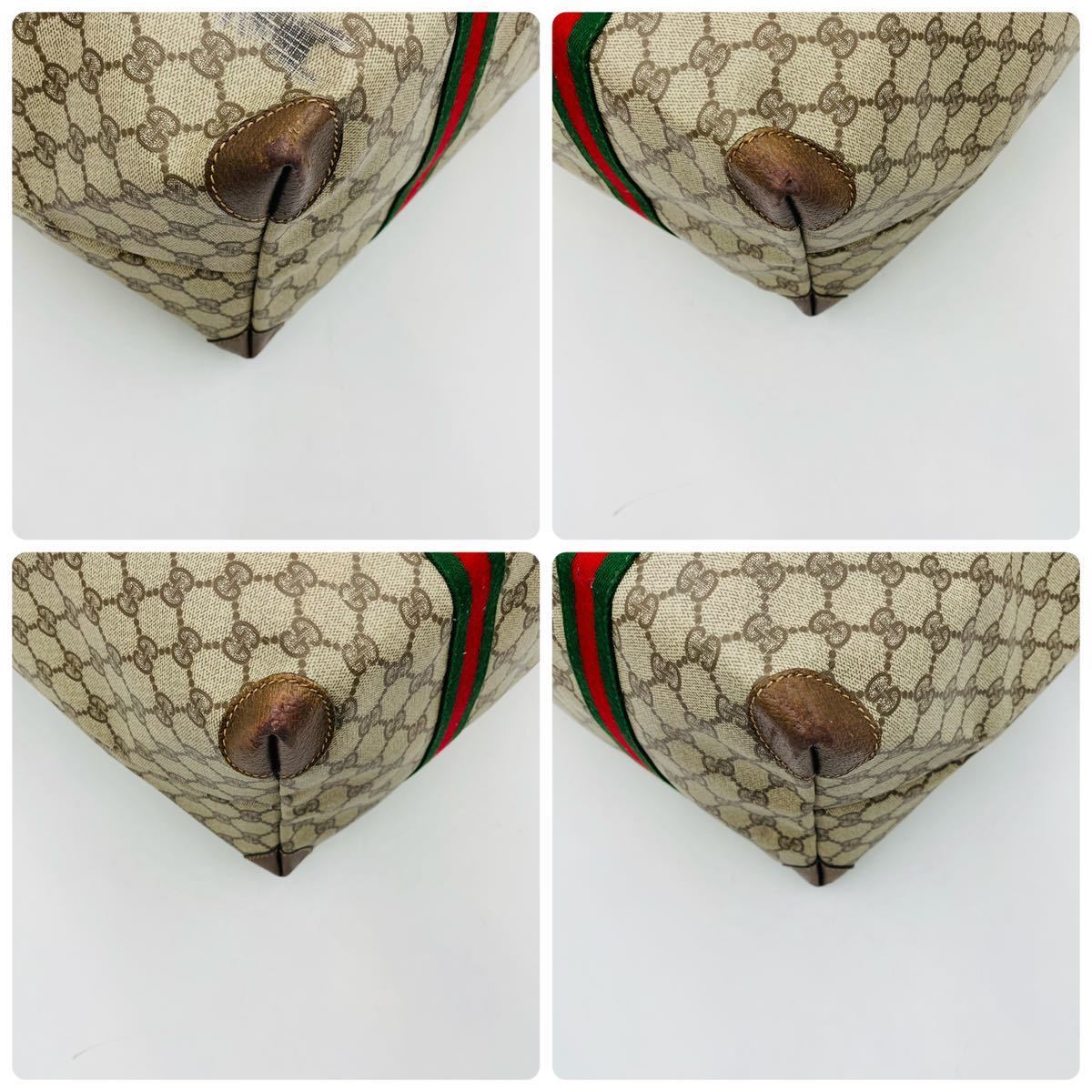 1円 【最高級/超希少】GUCCI グッチ オールド シェリーライン GG