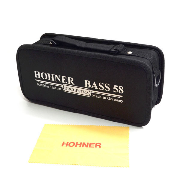 ☆美品!HOHNER ホーナー Bass 58 オーケストラルハーモニカ ケース付