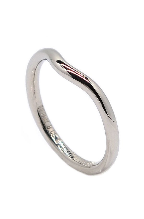 ☆仕上済!Tiffany&co. ティファニー カーブド バンド リング Pt950 10