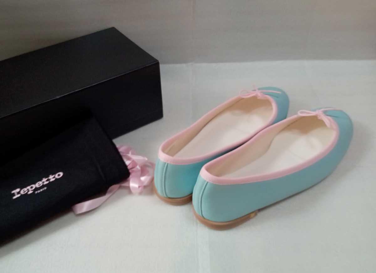 repetto アトリエレペット 38 ピンク ブルー バレエシューズ L'aterier Repetto レペット _画像4