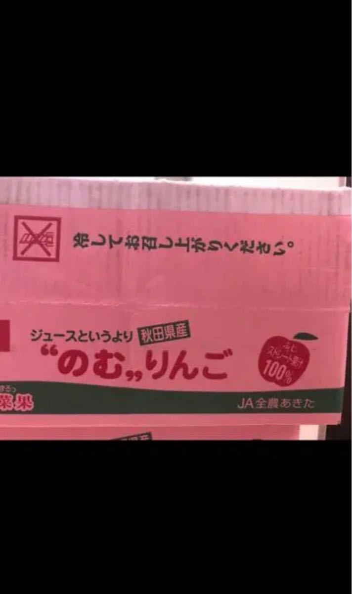 秋田産　りんごジュース　果汁100% 1箱セット（20袋）送料込み【品種は富士】