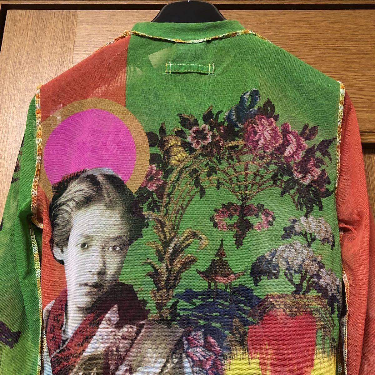 Jean Paul GAULTIER FEMME 和柄 漢字 栄 パワーネット メッシュ 長袖