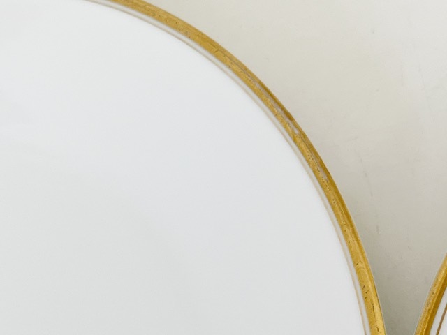Noritake ノリタケ　シンプル　ディナープレート クリスティン　金の縁　大皿　3枚セット：D497_画像2