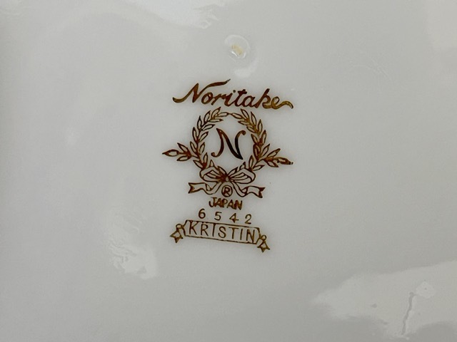 Noritake ノリタケ　シンプル　ディナープレート クリスティン　金の縁　大皿　3枚セット：D497_画像4