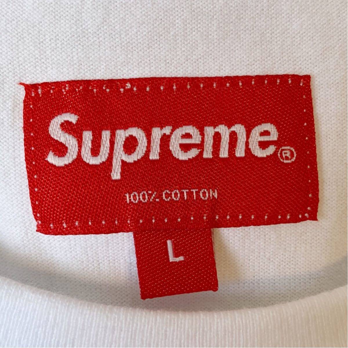 【L】美品 22SS Supreme シュプリーム Typewriter S/S Top タイプライターSSトップ　Tシャツ White ホワイト 白 国内正規 _画像6