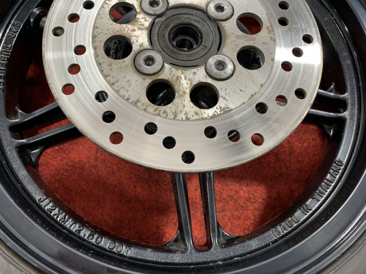 カワサキ KSR110 純正 リア ホイール ディスクローター 試走済み