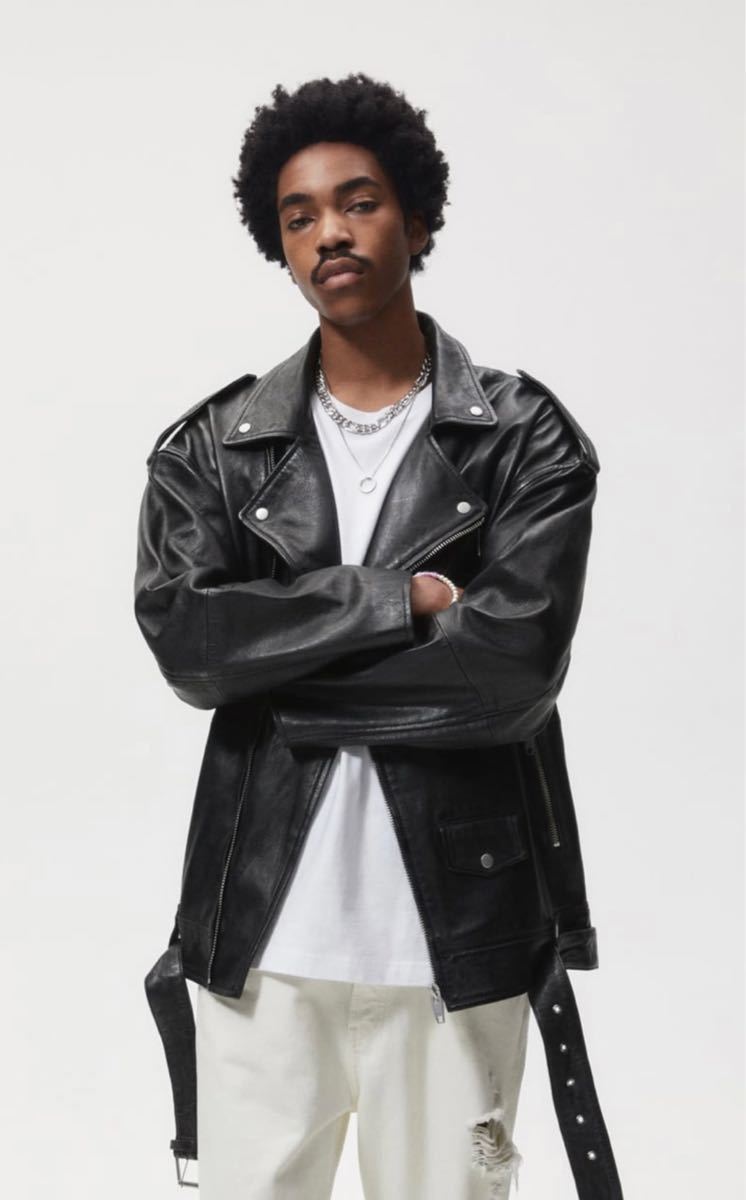 販売 ZARA レザー風 ライダースジャケット Sサイズ thebrazilian.co.uk