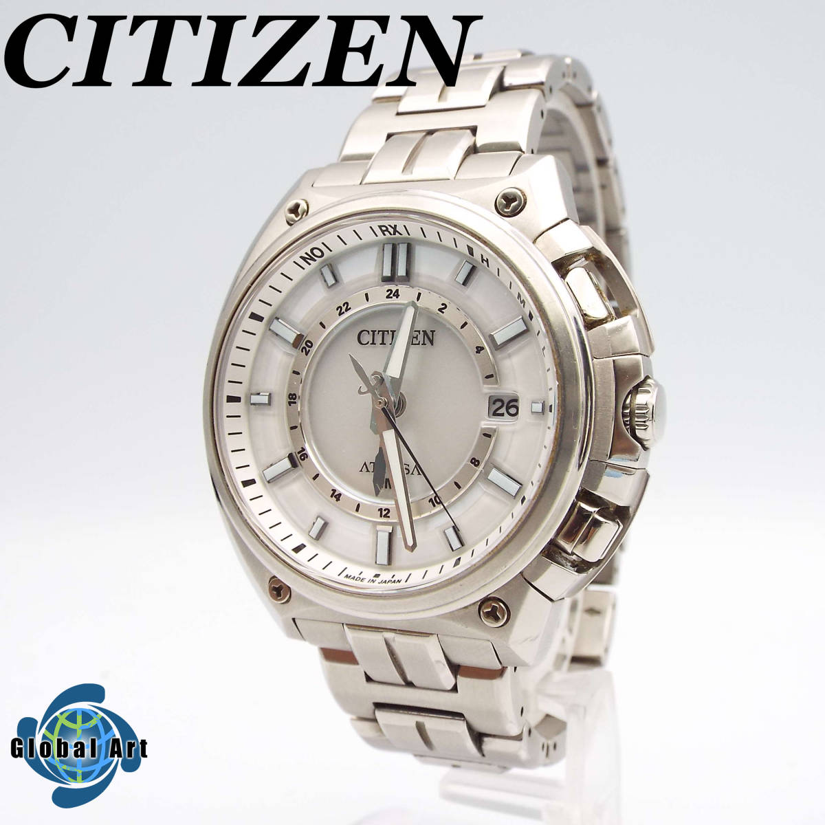 い06286【美品】CITIZEN シチズン/ATTESA アテッサ/電波ソーラー