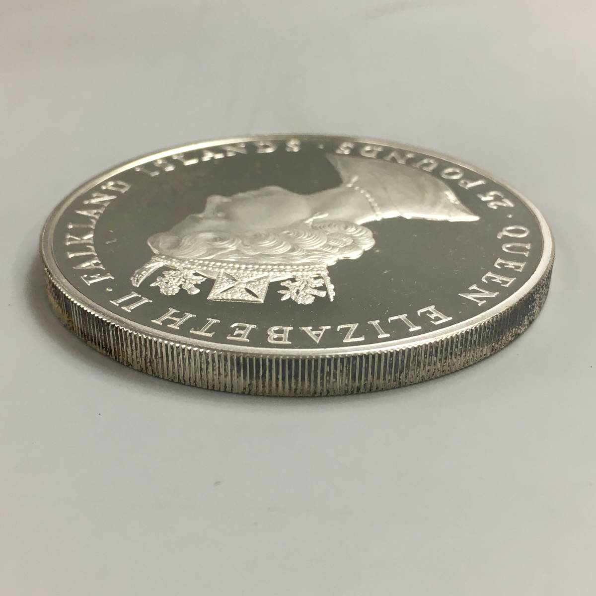 買取 2017年 ブリタニア フォークランド諸島 純銀 1オンス銀貨 旧貨幣