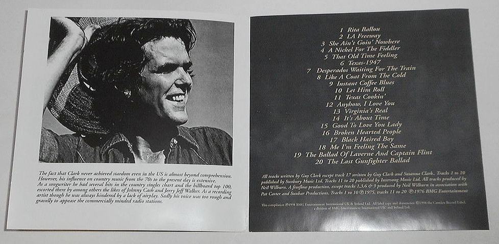 1998年発売EU盤２on１CD『Old No. 1 / Texas Cookin：Guy Clark』ガイ・クラーク★アメリカーナ・カントリーフォーク★エミル―ハリス参加の画像5