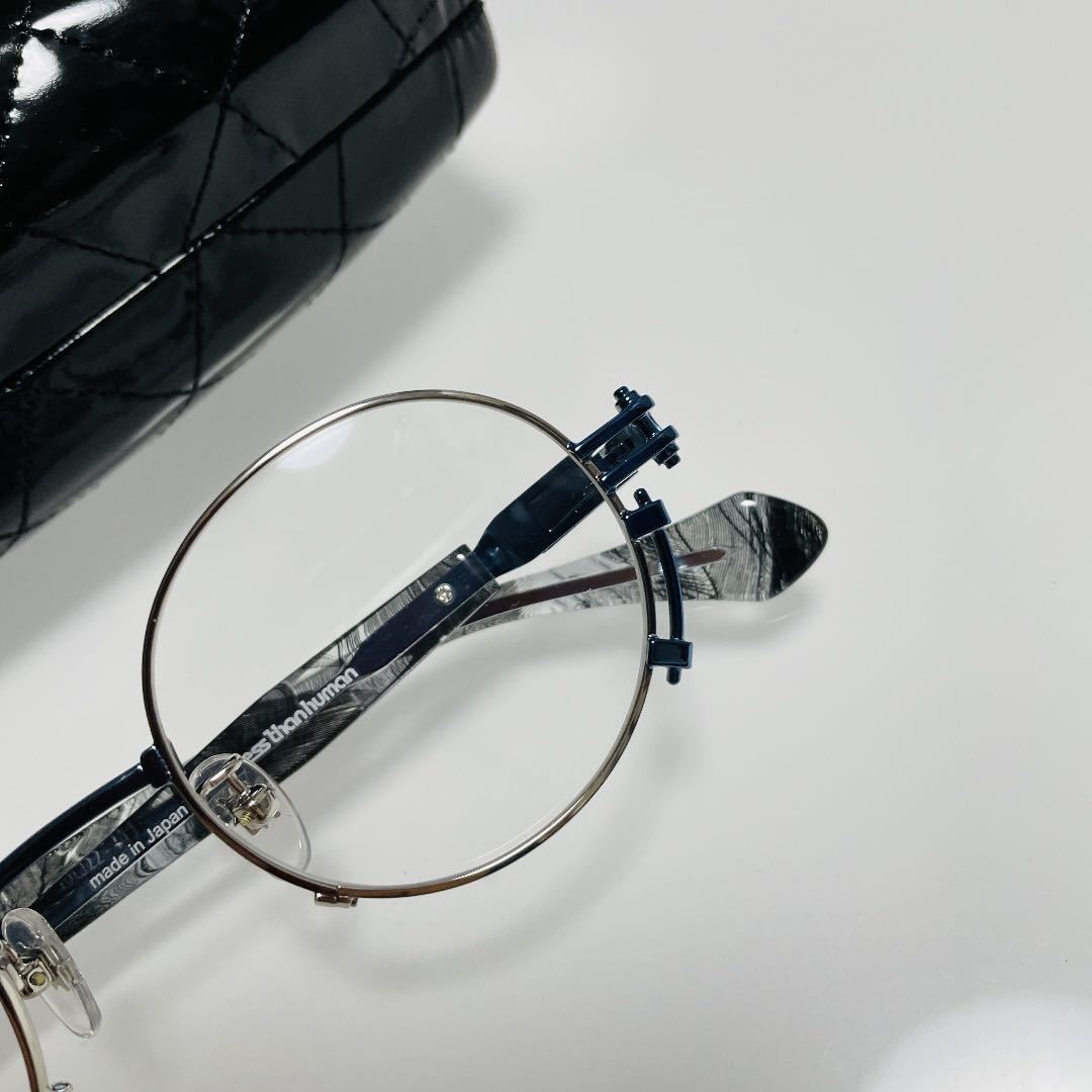 ◇ 新作 レスザンヒューマン 09030 1010 クラシック お洒落 メガネ opal.bo