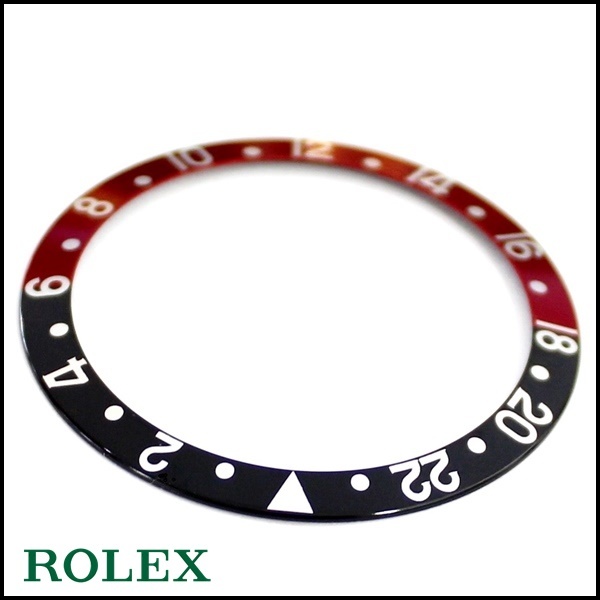 ROLEX純正 GMTマスター ベゼルディスク ロレックス 赤黒 16760・16710
