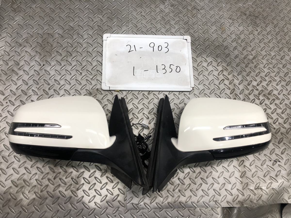 *DBA-204241 W204 Benz C Class C200 Heisei era 21 year original door mirror left right set after market Arrow cover automatic / winker attaching 650 white *