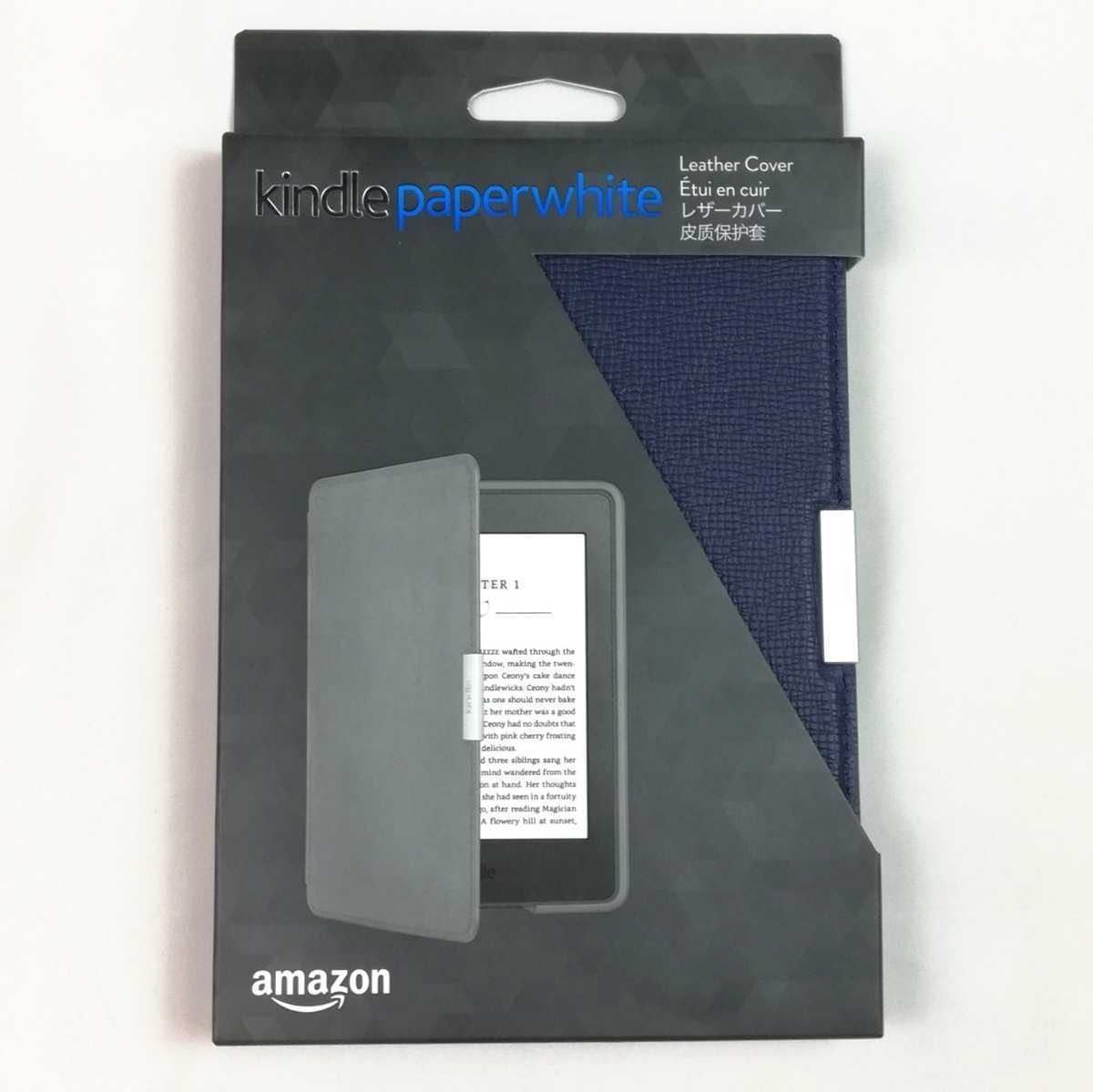 Amazon Amazon подлинный Kindle Paperwhite Кожаная крышка [Kindle Paperwhite (5 -е, 6 -е поколение, 7 -е поколение)] темно -синий цвет