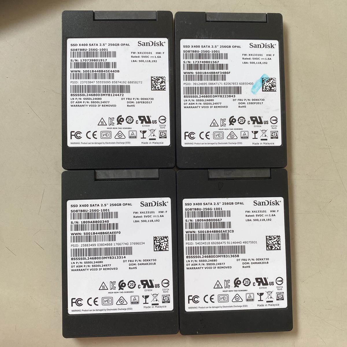 tom Eksempel rester SanDisk X400 SATA SSD 256GB 2.5インチ SD8TB8U 動作確認済み 4枚セット L minnade-ganbaro.jp