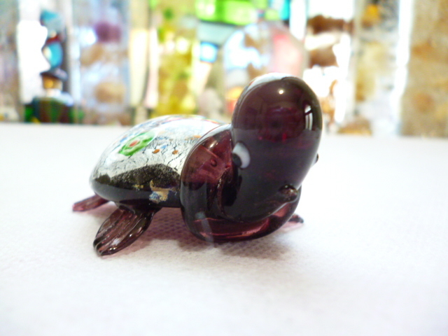 β Venetian murano glass ベネチアングラス カメ 置物 β β Venetian murano glass ベネチアングラス カメ 置物 β