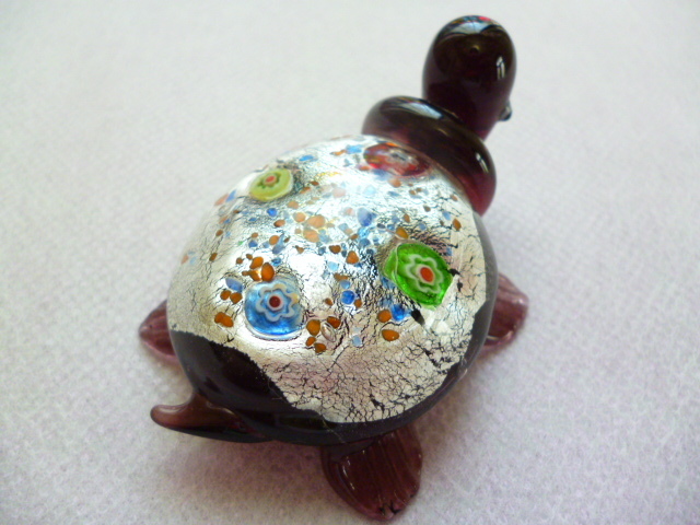 β Venetian murano glass ベネチアングラス カメ 置物 β β Venetian murano glass ベネチアングラス カメ 置物 β