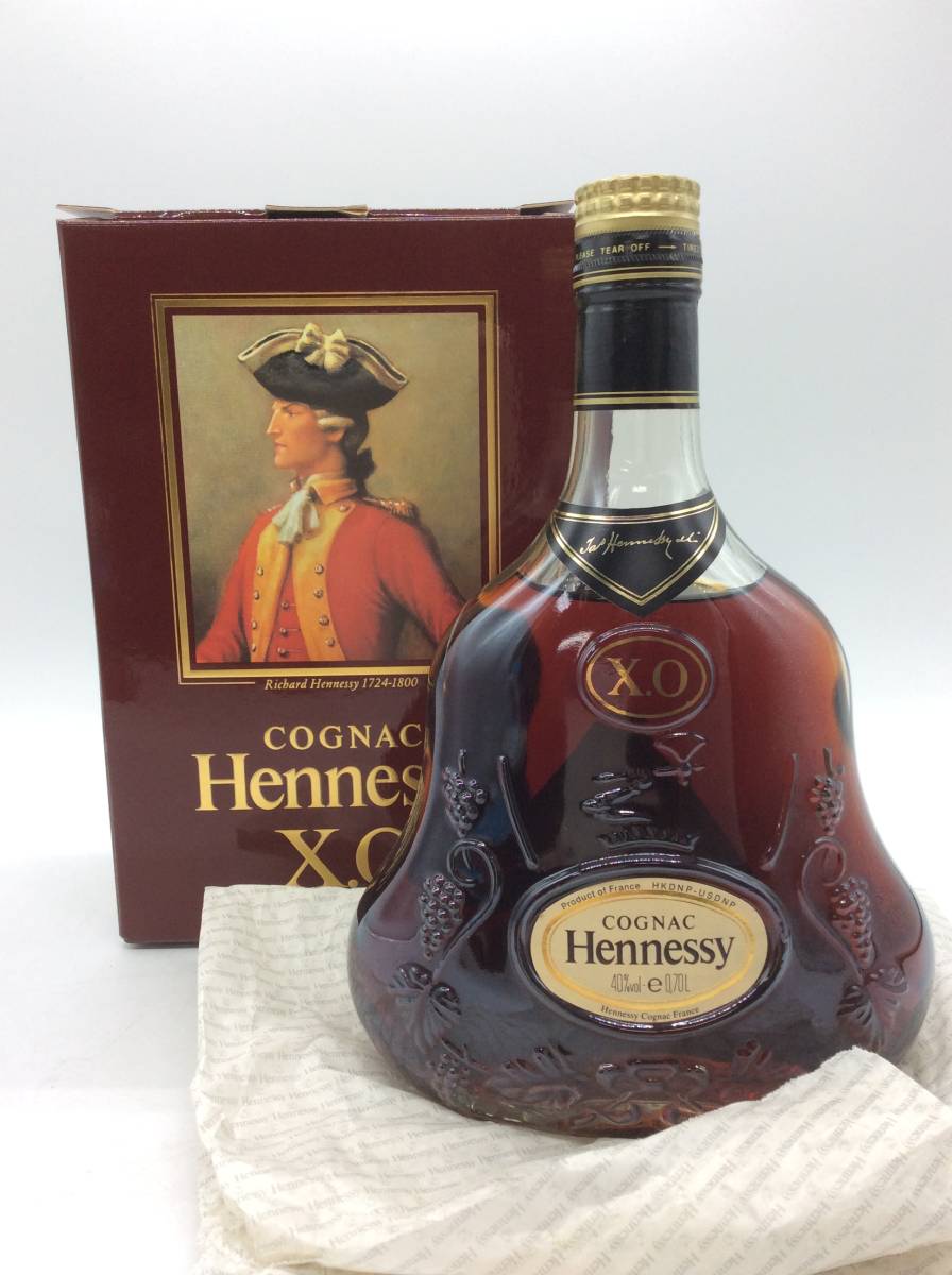 3270 新品未開封 Hennessy ヘネシー X.O COGNAC コニャック 金キャップ