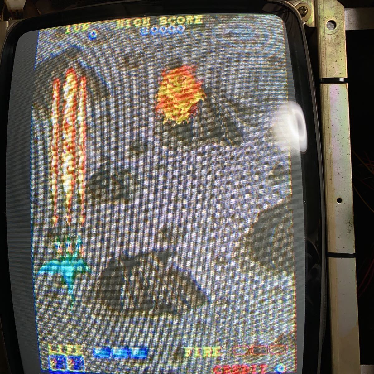 アーケードゲーム基板 ドラゴンスピリット (ニューバージョン) インストラクションカード有り ナムコ1987年 ジャンク品 7