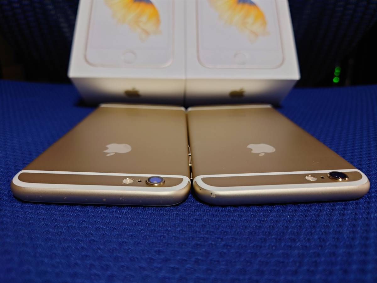 である ヤフオク! Apple iPhone 6s 128GB ゴールド(docomo版 - 2台