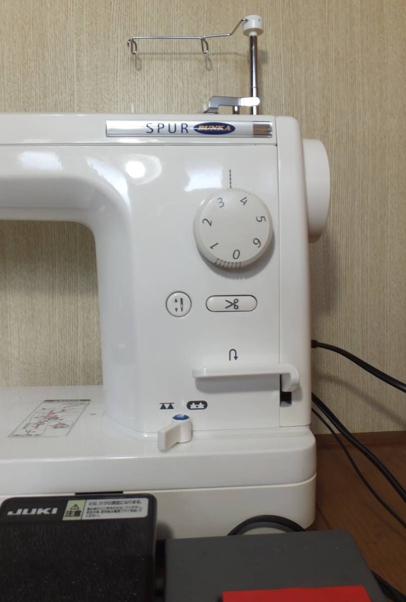 JUKI職業用本縫いミシン　SPUR BUNKA（TL-25DX）　中古完動品　LED手元照明に改良！