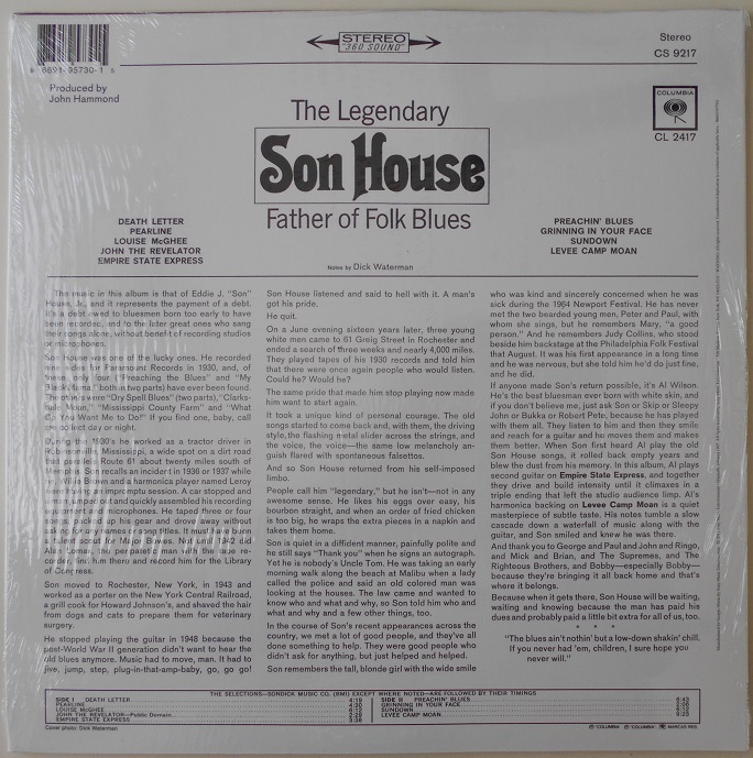 # new goods #Son House sun * house /the legendary Son House father of folk blues(LP)