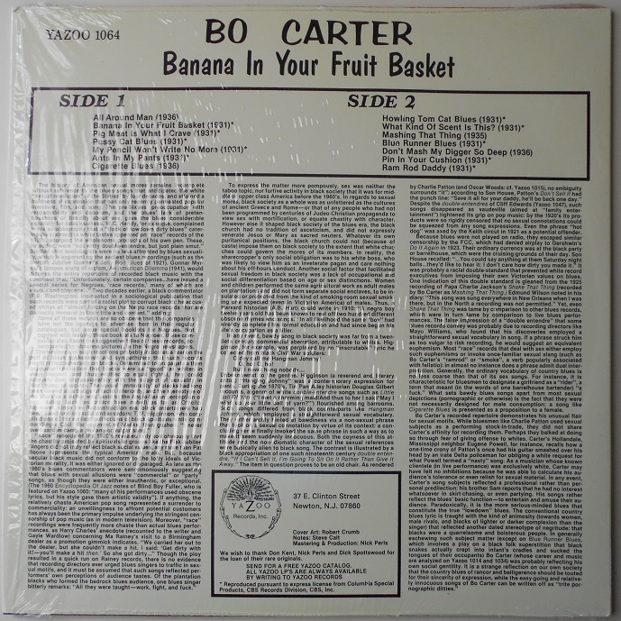 ■新品■Bo Carter ボー・カーター/banana in your fruit basket(LP)の画像2